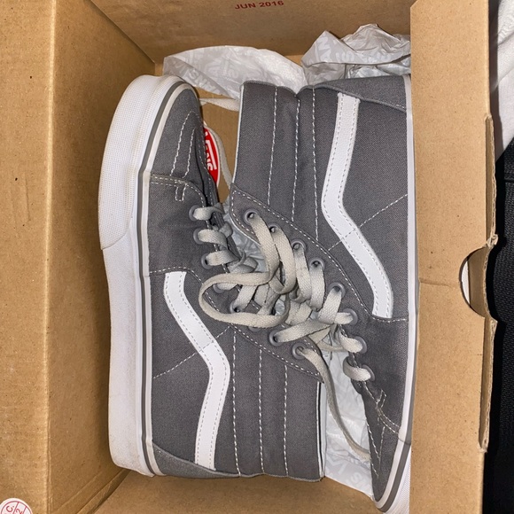 Vans Shoes - size women’s 7 grey high top vans